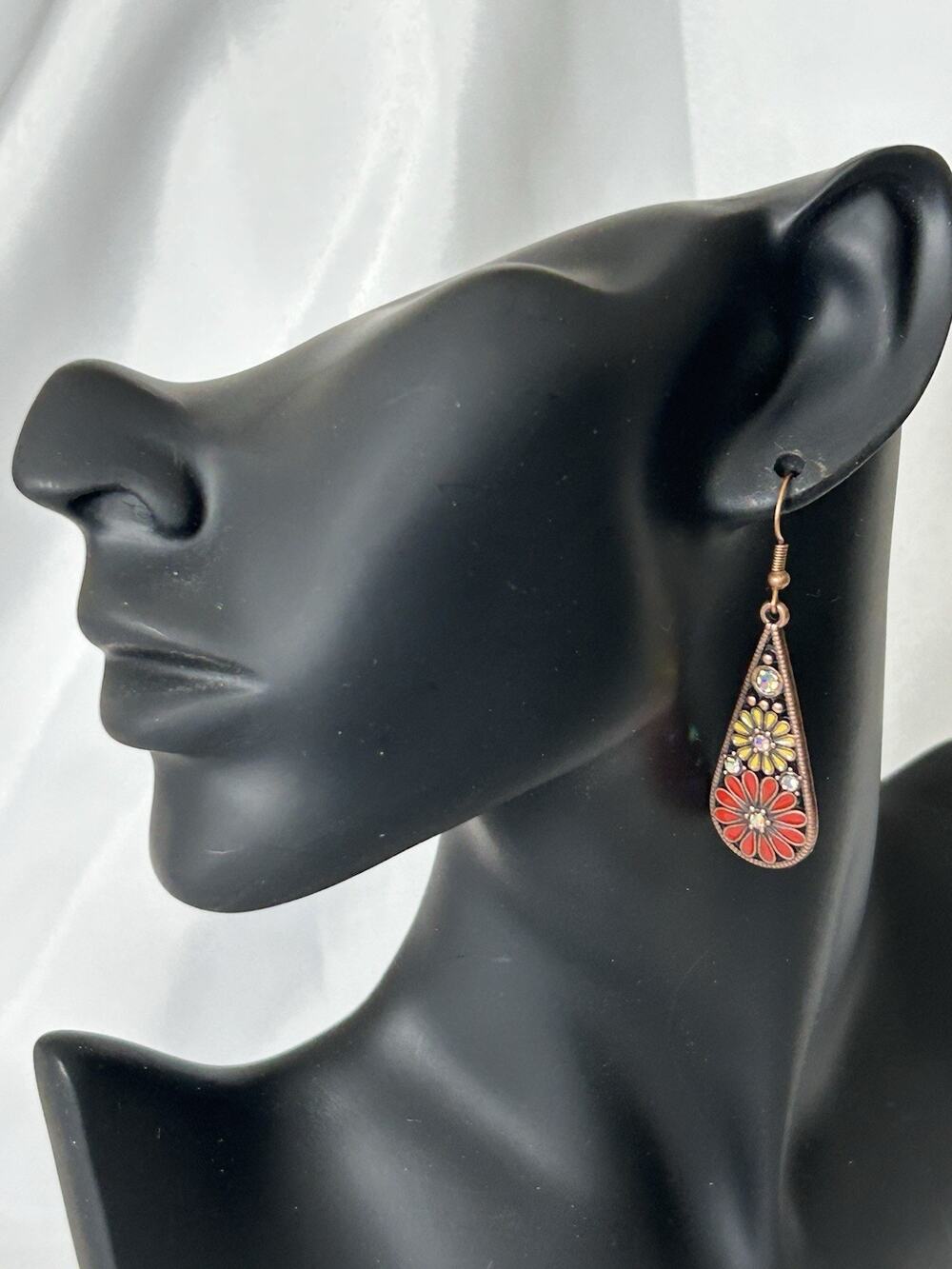 Lovely Boho Dangle Earrings Measures 2.25”